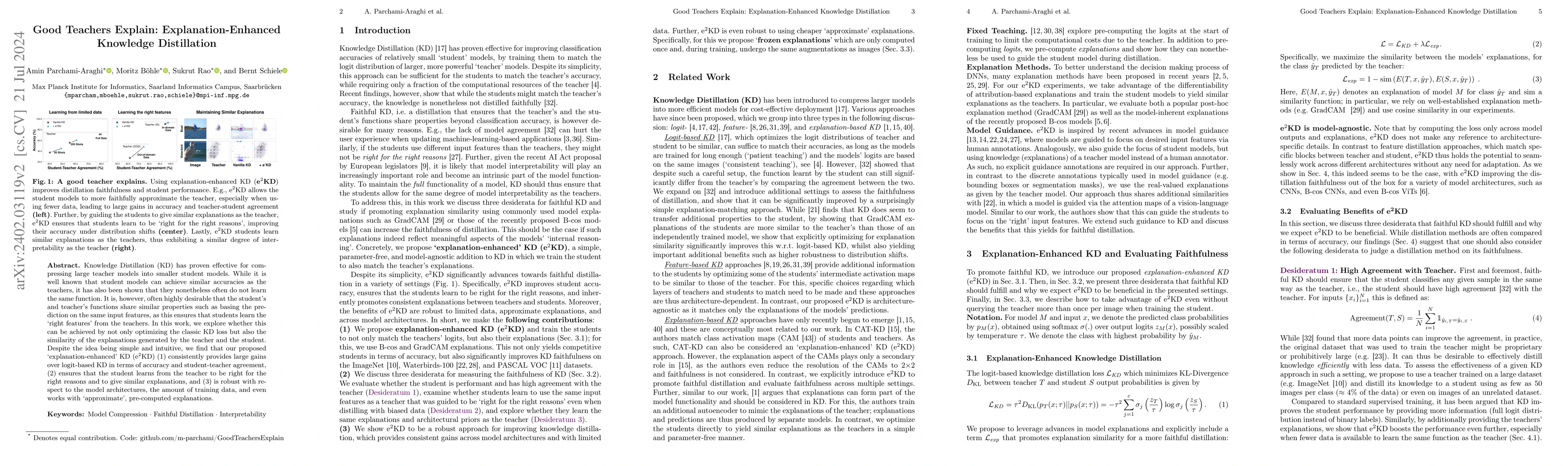 Thumbnail for Good Teachers Explain: Explanation-Enhanced Knowledge Distillation
