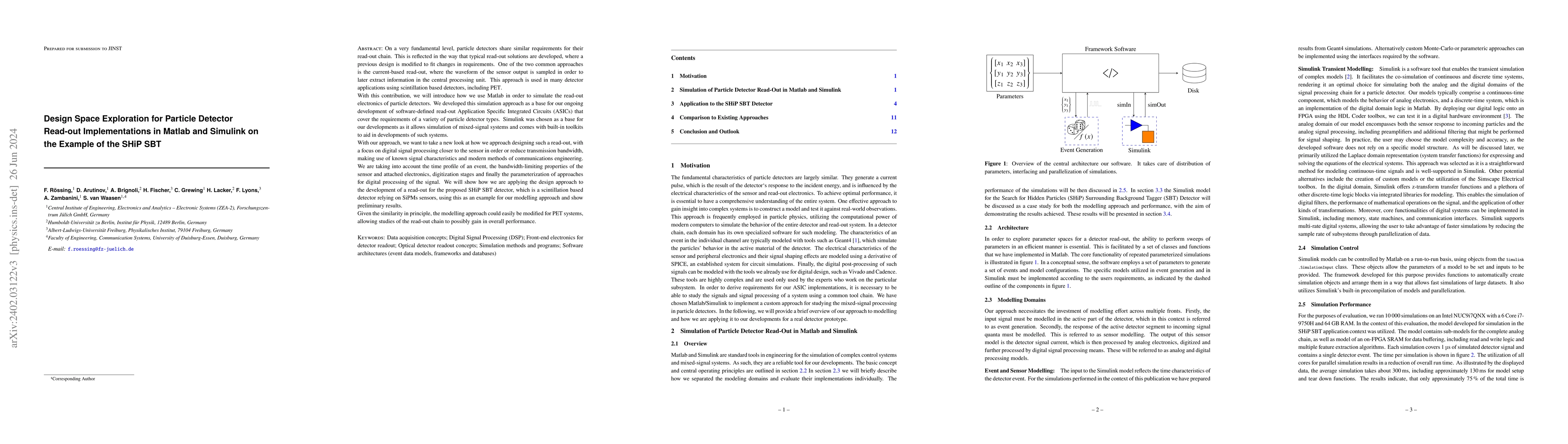 Thumbnail for Design Space Exploration for Particle Detector Read-out Implementations
  in Matlab and Simulink on the Example of the SHiP SBT