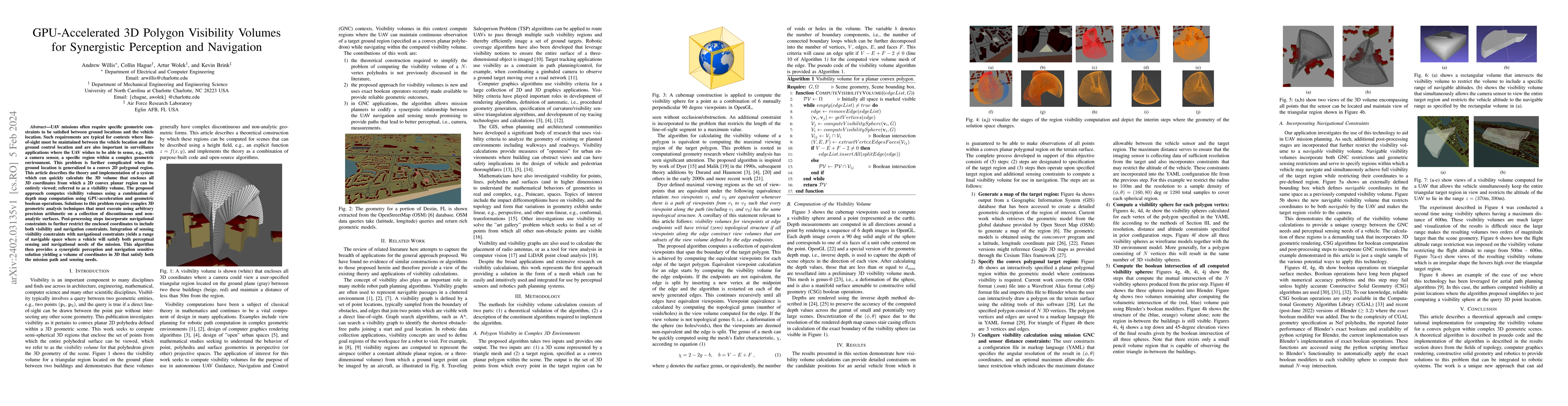 Thumbnail for GPU-Accelerated 3D Polygon Visibility Volumes for Synergistic Perception
  and Navigation