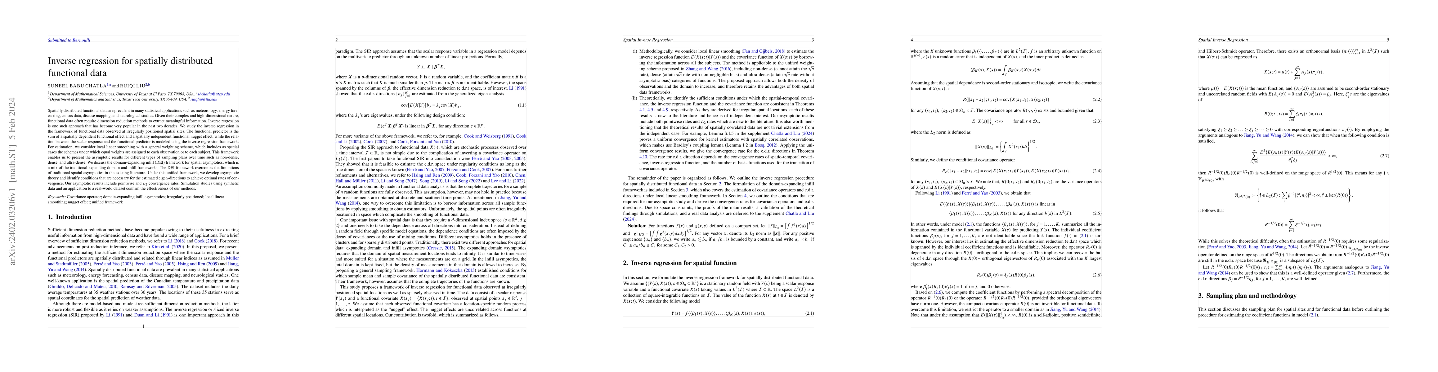 Thumbnail for Inverse regression for spatially distributed functional data