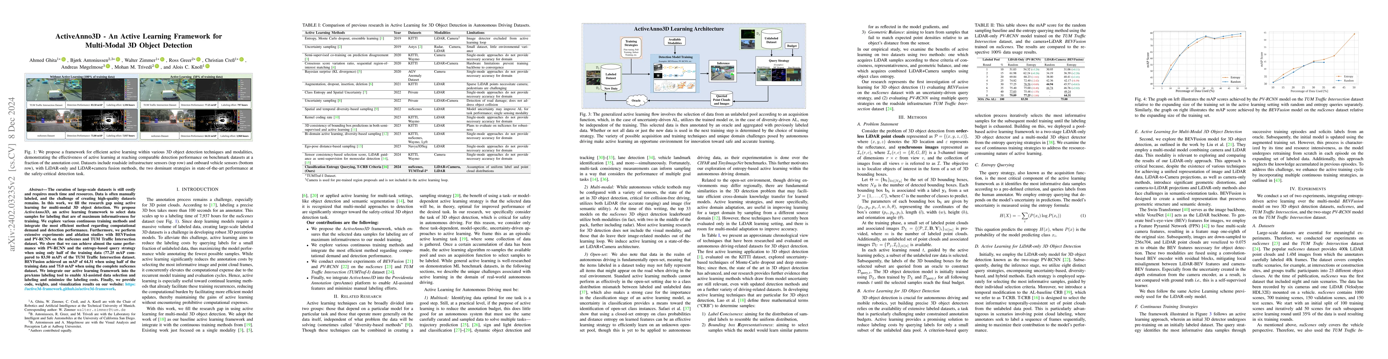 Thumbnail for ActiveAnno3D -- An Active Learning Framework for Multi-Modal 3D Object
  Detection