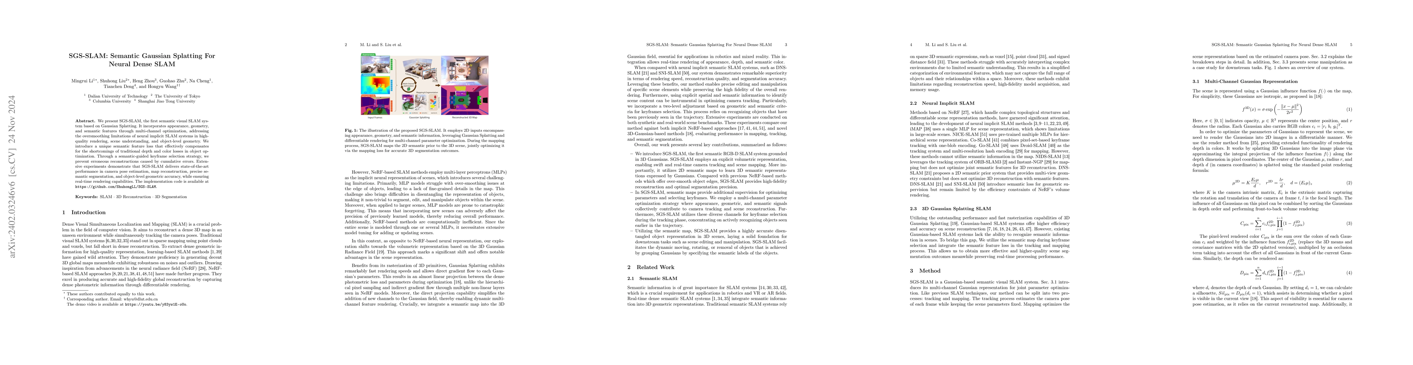 Thumbnail for SGS-SLAM: Semantic Gaussian Splatting For Neural Dense SLAM