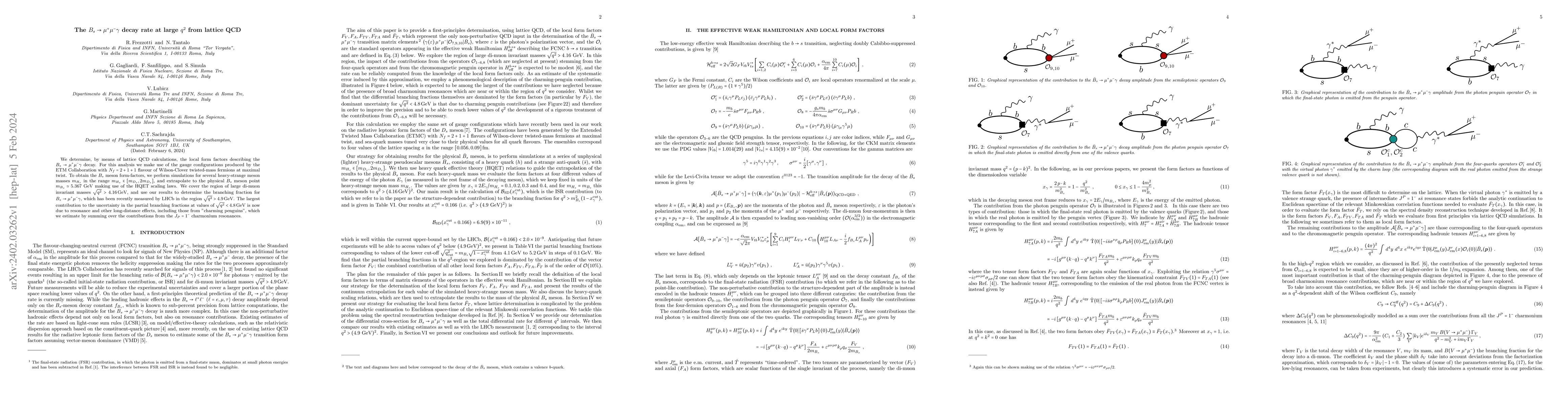 Thumbnail for The $B_{s}\to \mu^{+}\mu^{-}\gamma$ decay rate at large $q^{2}$ from
  lattice QCD