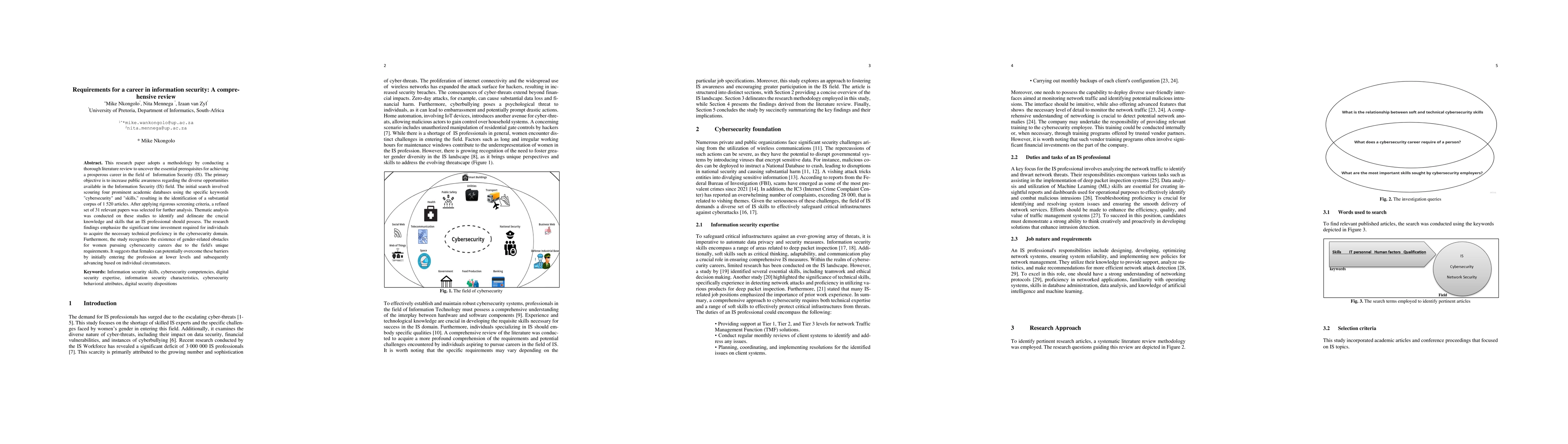 Thumbnail for Requirements for a Career in Information Security: A Comprehensive
  Review