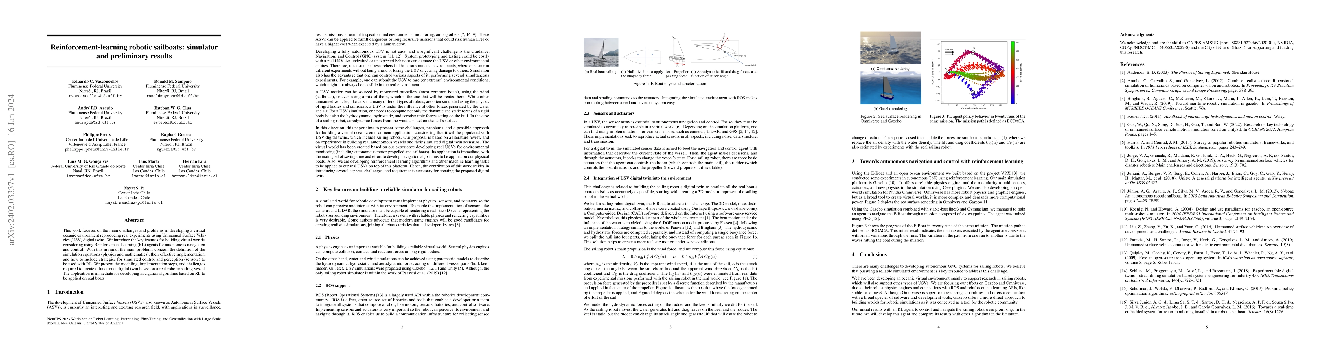 Thumbnail for Reinforcement-learning robotic sailboats: simulator and preliminary
  results