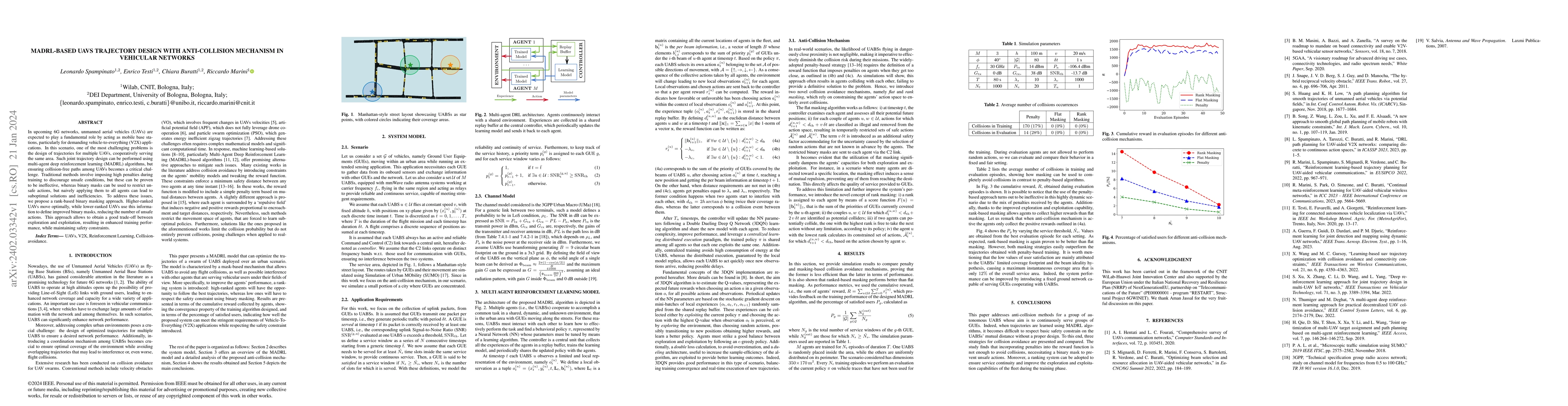 Thumbnail for MADRL-based UAVs Trajectory Design with Anti-Collision Mechanism in
  Vehicular Networks