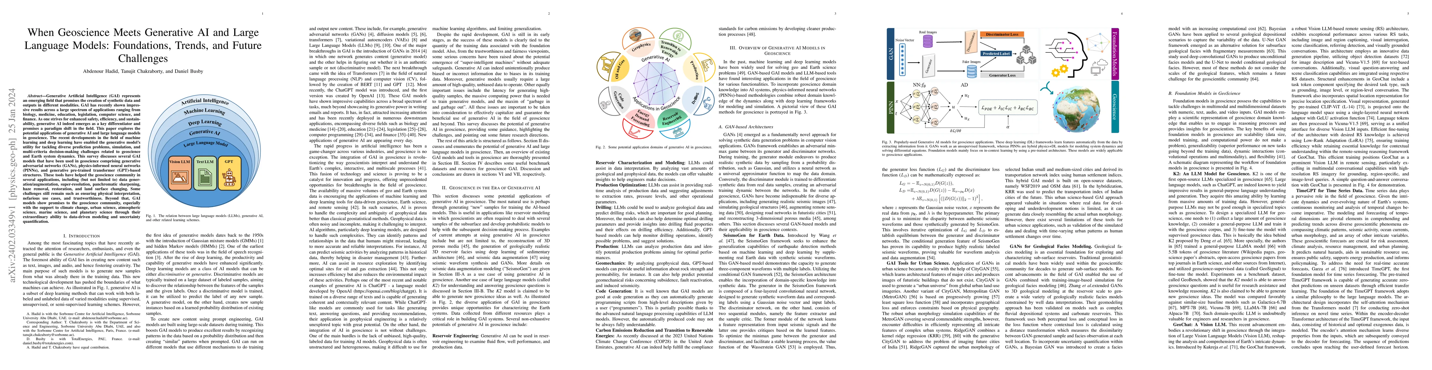 Thumbnail for When Geoscience Meets Generative AI and Large Language Models:
  Foundations, Trends, and Future Challenges