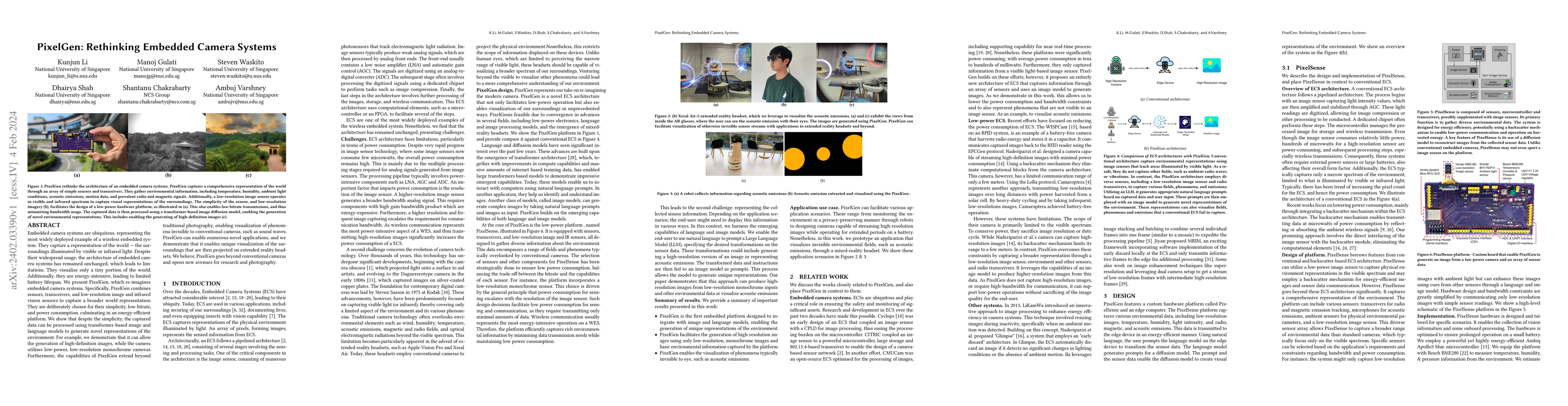 Thumbnail for PixelGen: Rethinking Embedded Camera Systems