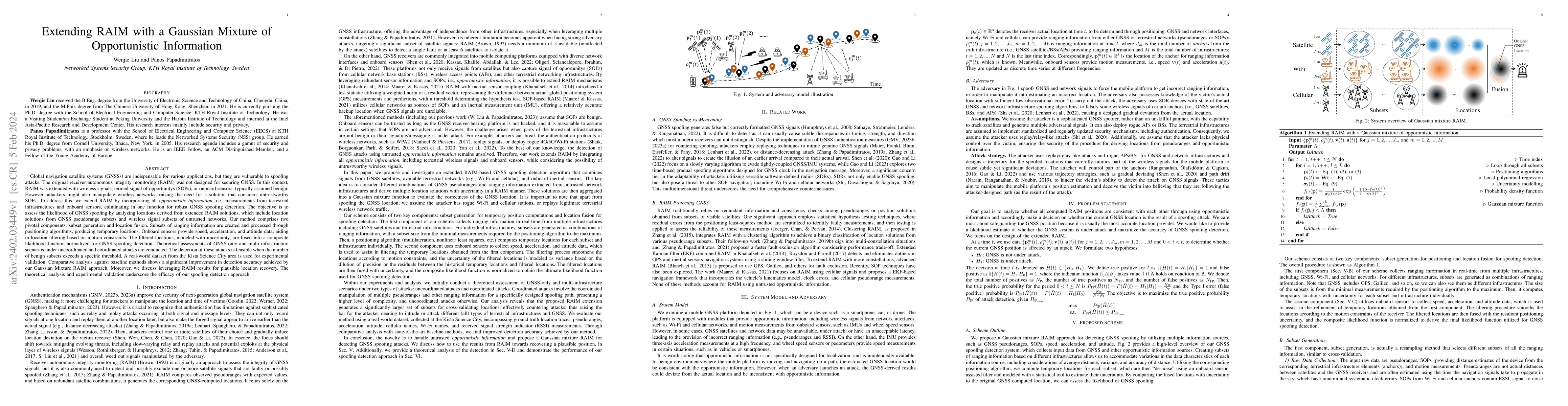 Thumbnail for Extending RAIM with a Gaussian Mixture of Opportunistic Information