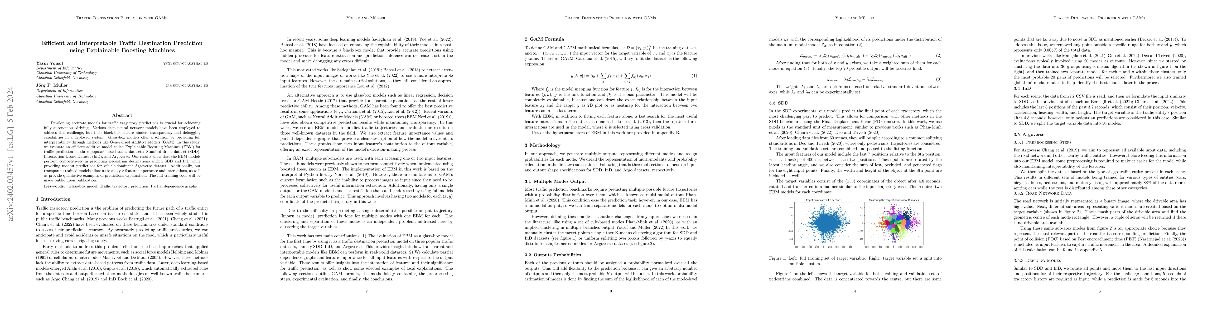 Thumbnail for Efficient and Interpretable Traffic Destination Prediction using
  Explainable Boosting Machines