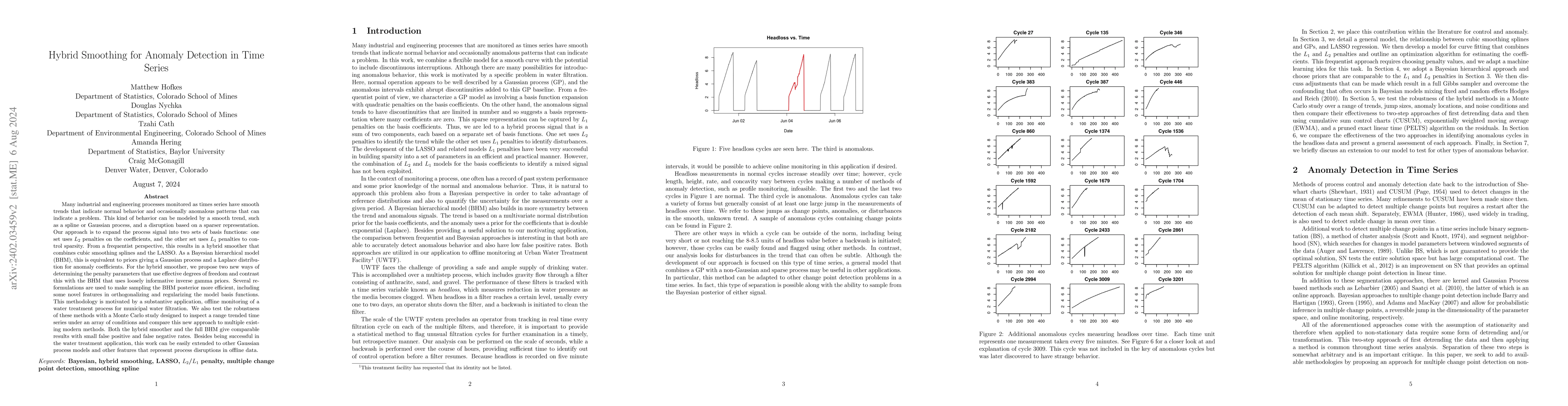 Thumbnail for Hybrid Smoothing for Anomaly Detection in Time Series