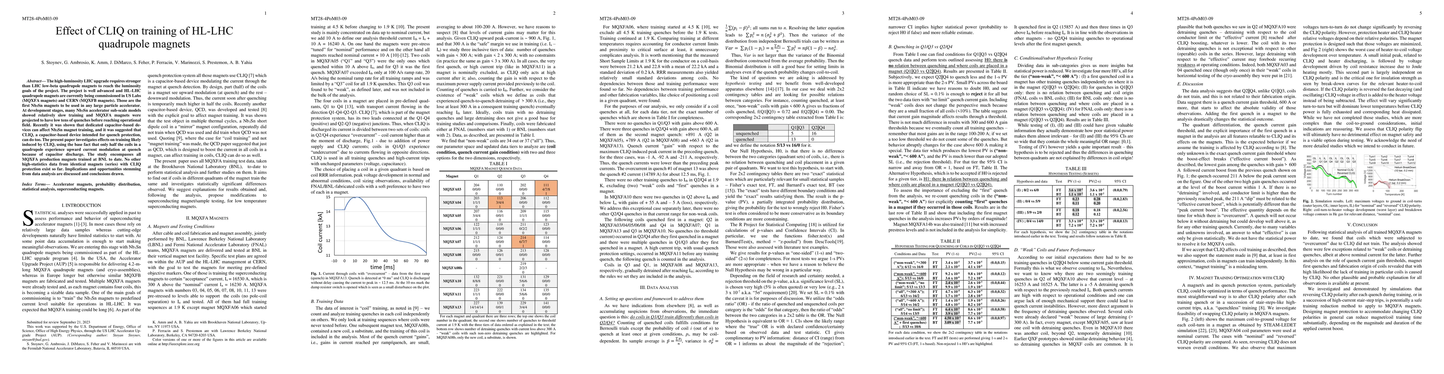 Thumbnail for Effect of CLIQ on training of HL-LHC quadrupole magnets
