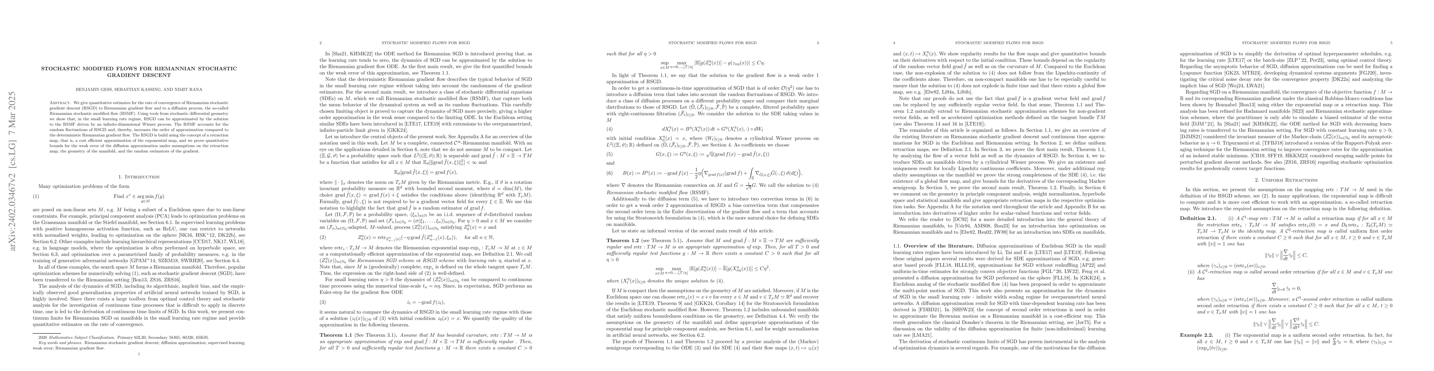 Thumbnail for Stochastic Modified Flows for Riemannian Stochastic Gradient Descent