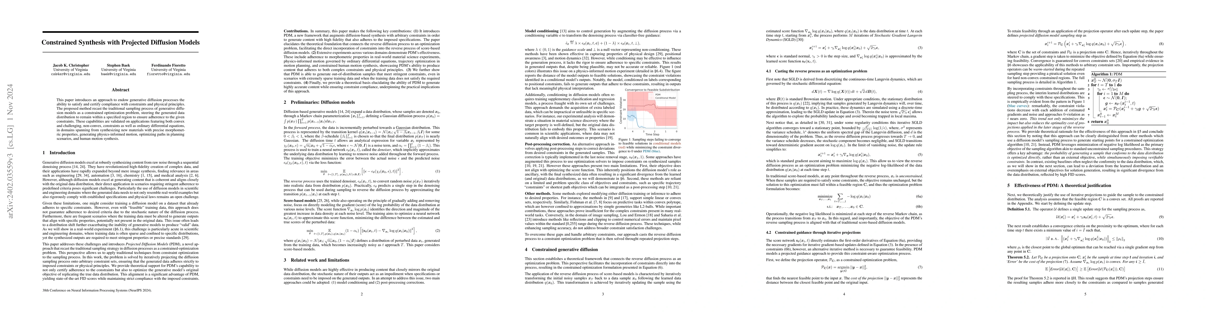 Thumbnail for Constrained Synthesis with Projected Diffusion Models