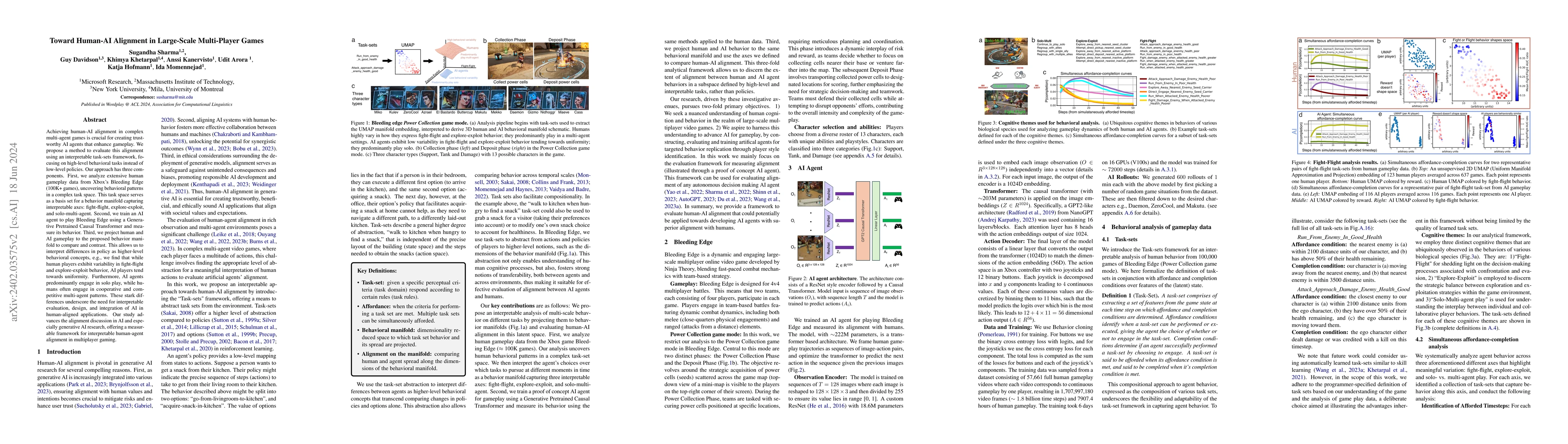 Thumbnail for Toward Human-AI Alignment in Large-Scale Multi-Player Games
