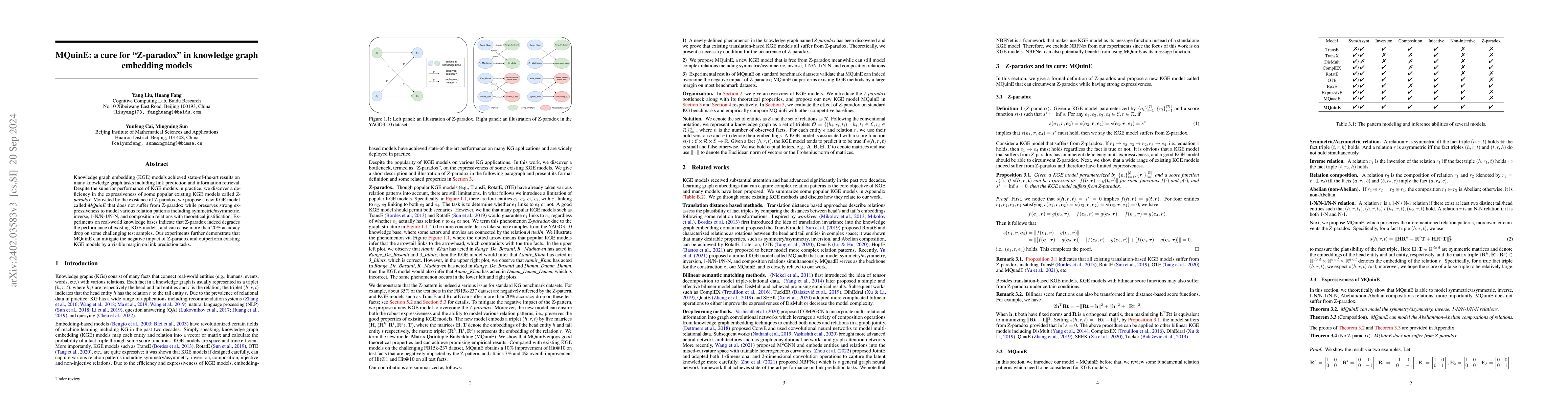 Thumbnail for MQuinE: a cure for "Z-paradox" in knowledge graph embedding models