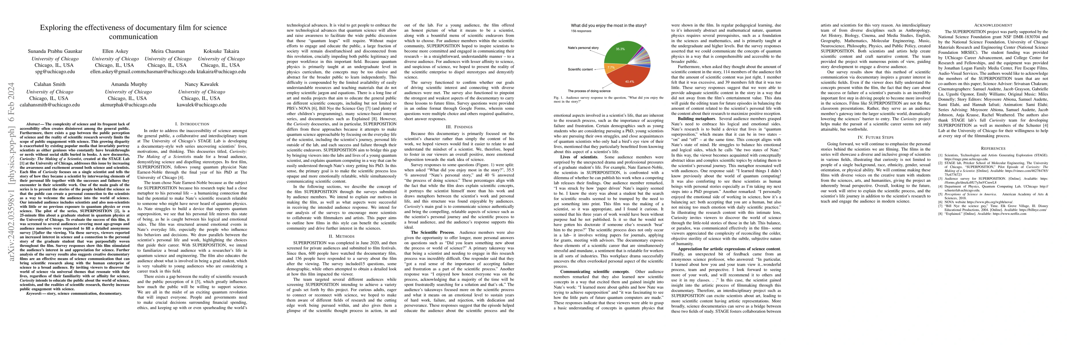 Thumbnail for Exploring the effectiveness of documentary film for science
  communication