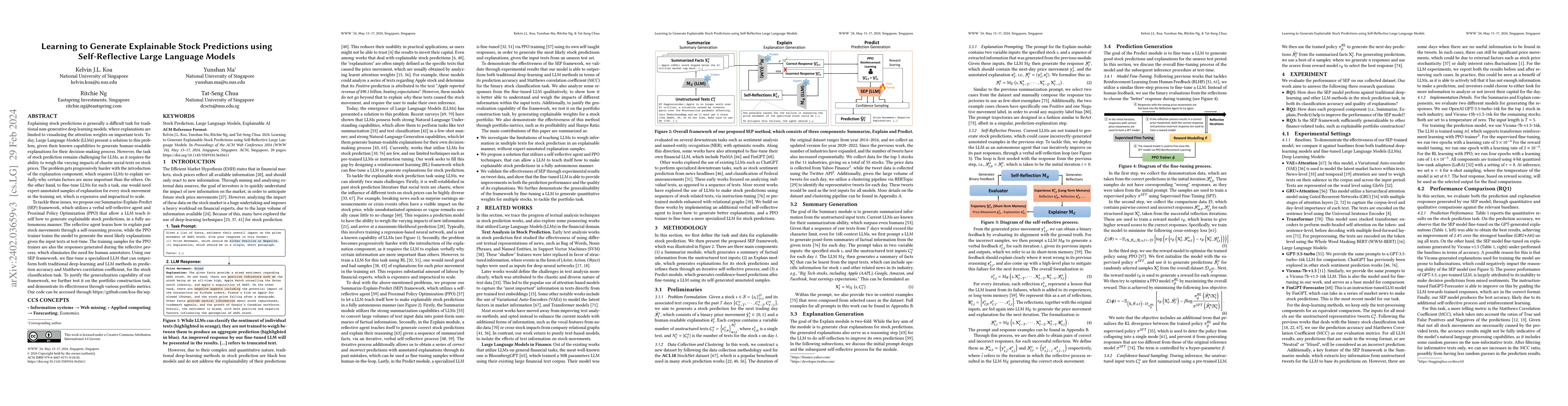 Thumbnail for Learning to Generate Explainable Stock Predictions using Self-Reflective
  Large Language Models