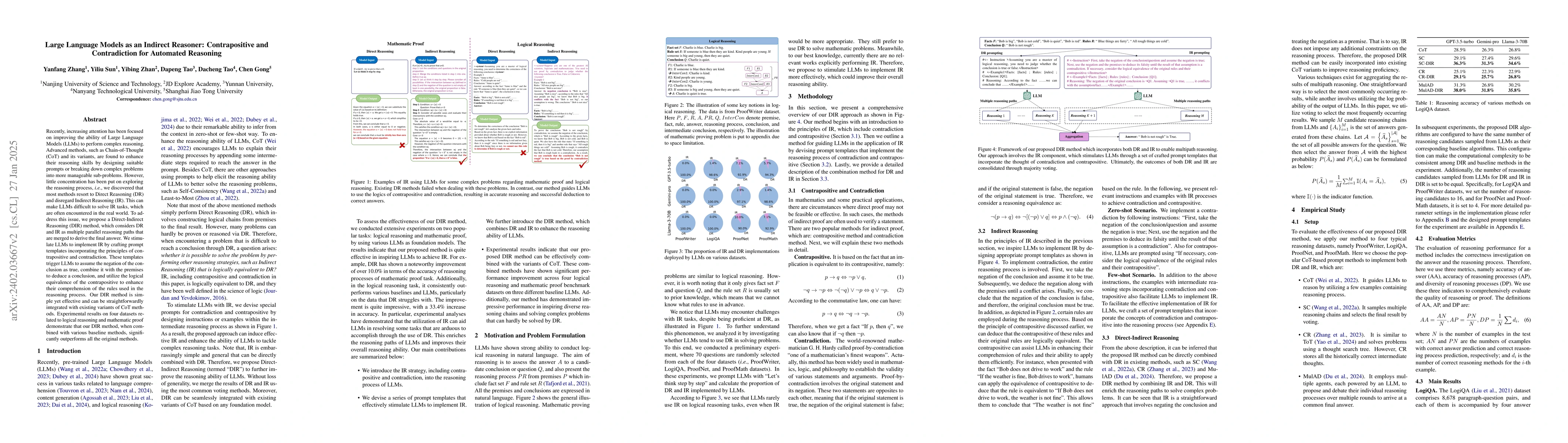 Thumbnail for Large Language Models as an Indirect Reasoner: Contrapositive and
  Contradiction for Automated Reasoning