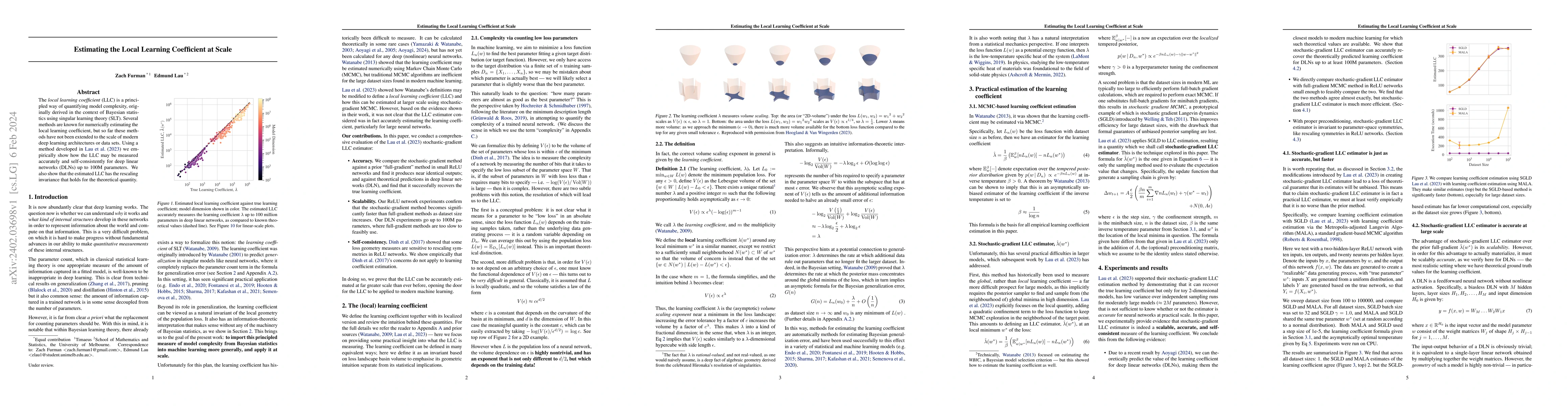 Thumbnail for Estimating the Local Learning Coefficient at Scale