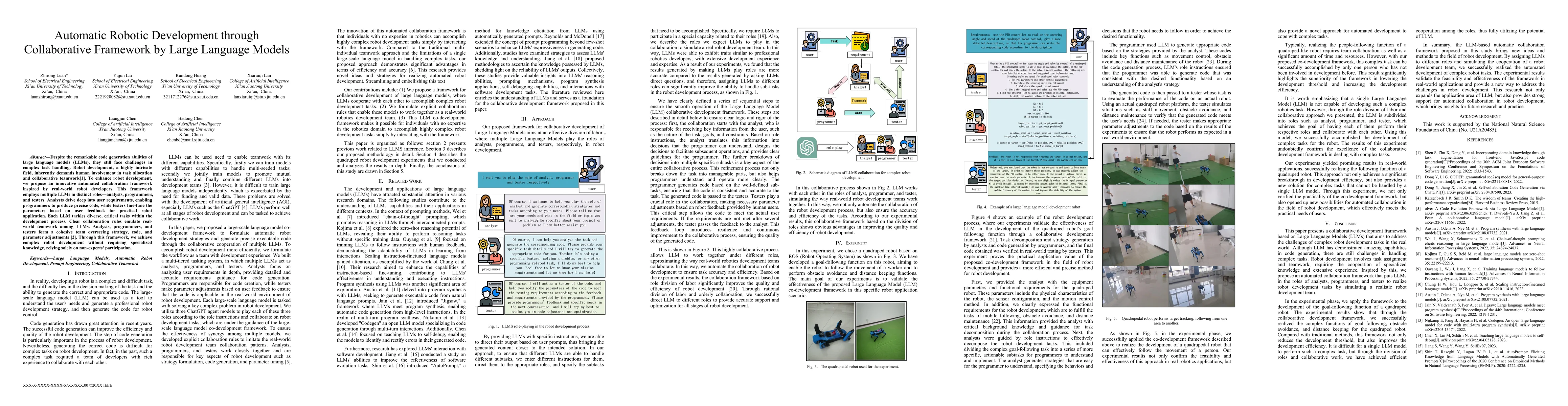 Thumbnail for Automatic Robotic Development through Collaborative Framework by Large
  Language Models