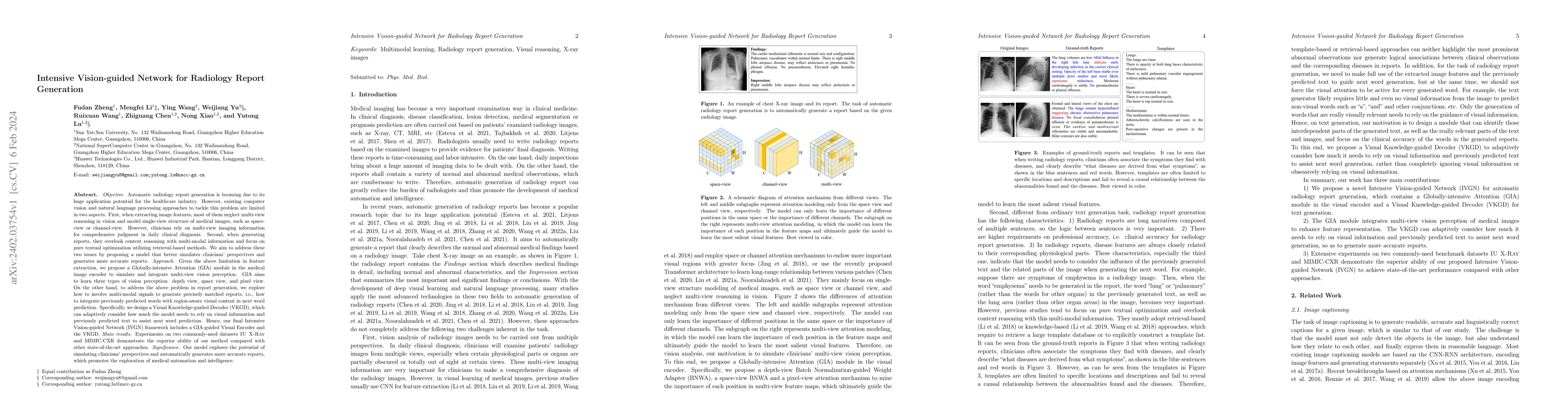 Thumbnail for Intensive Vision-guided Network for Radiology Report Generation