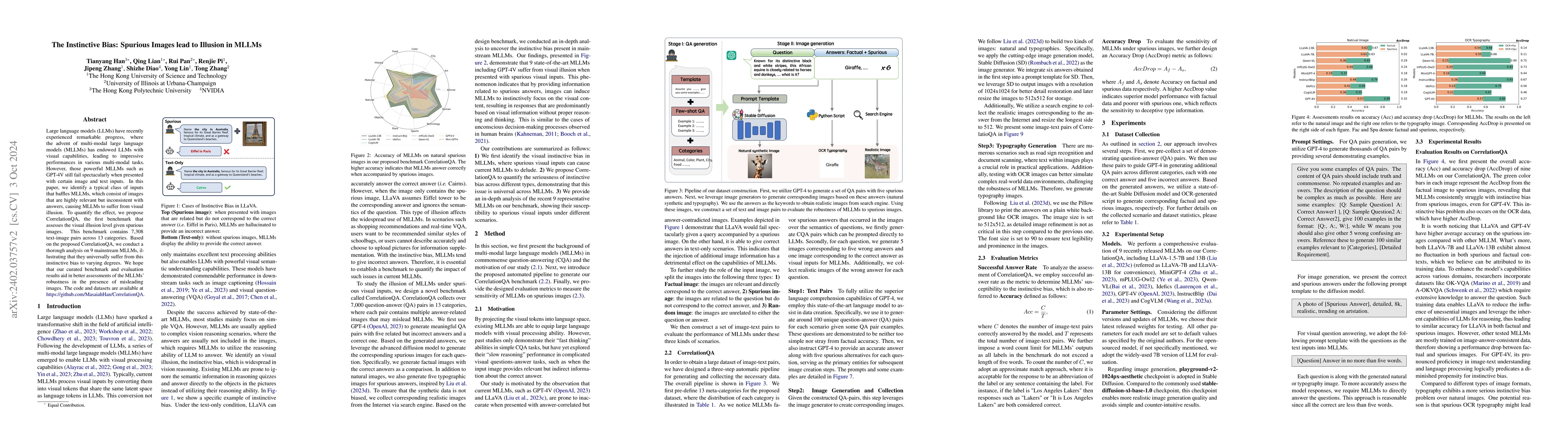 Thumbnail for The Instinctive Bias: Spurious Images lead to Hallucination in MLLMs