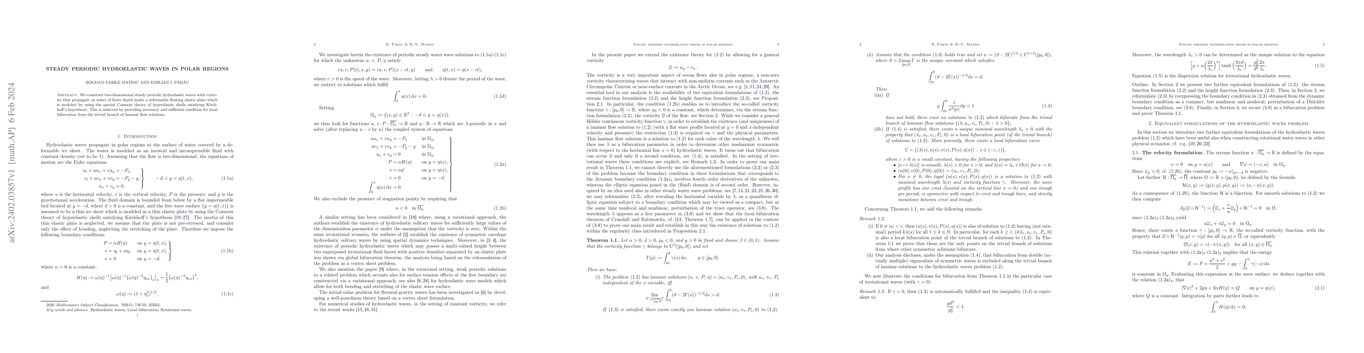 Thumbnail for Steady periodic hydroelastic waves in polar regions