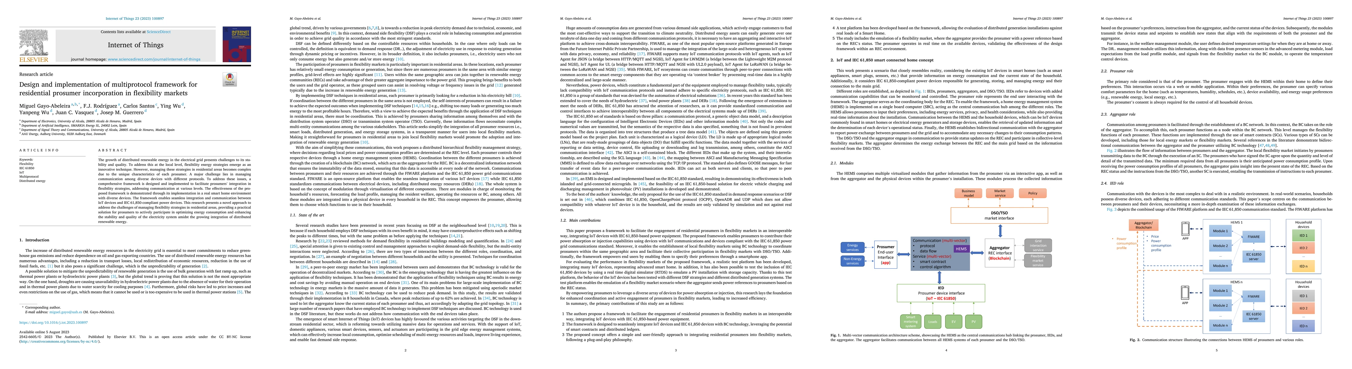 Thumbnail for Design and implementation of multiprotocol framework for residential
  prosumer incorporation in flexibility markets