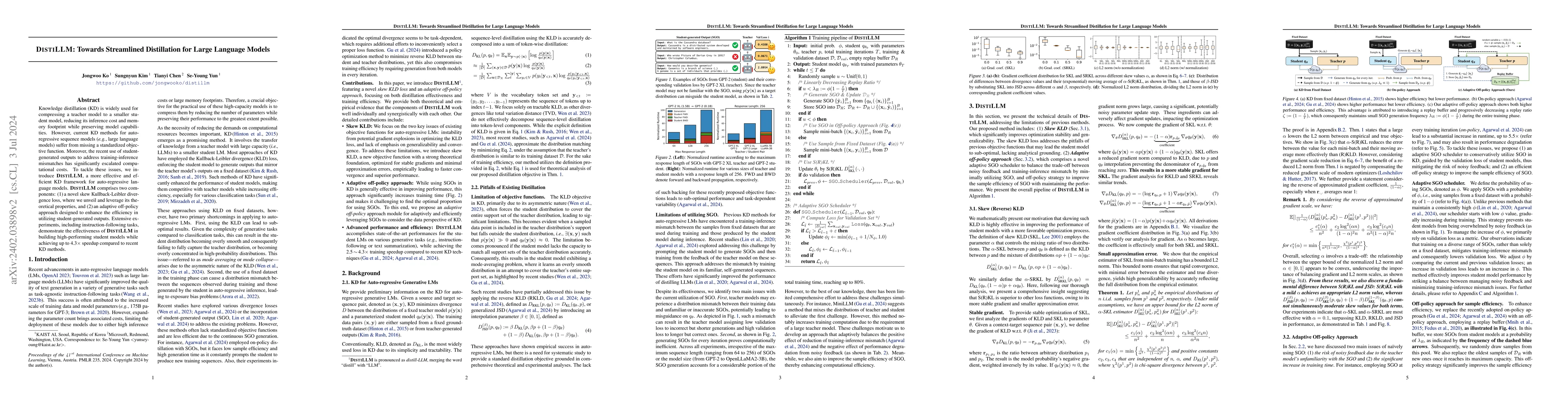 Thumbnail for DistiLLM: Towards Streamlined Distillation for Large Language Models