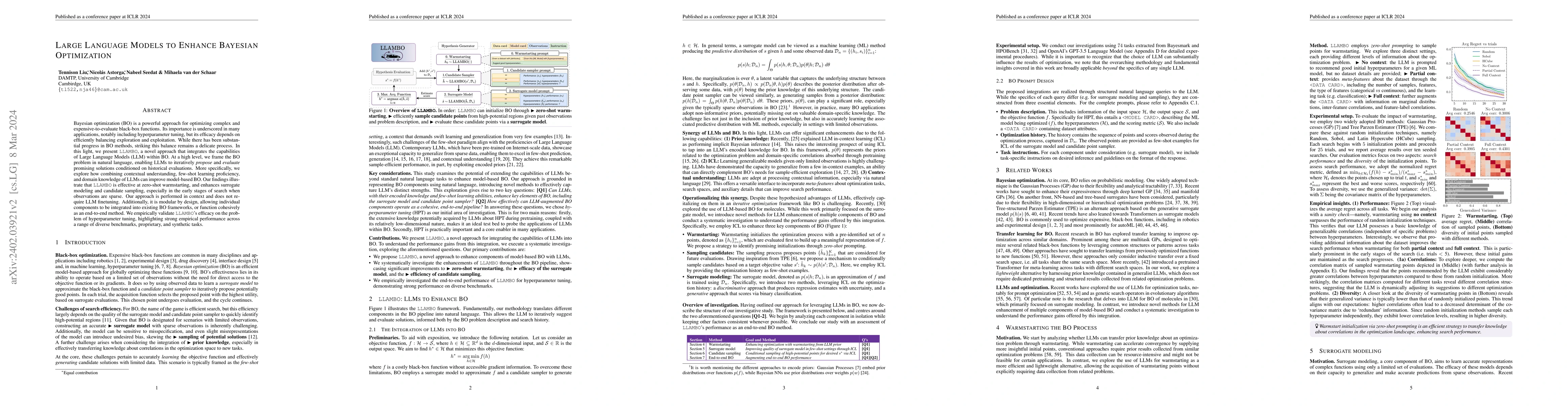 Thumbnail for Large Language Models to Enhance Bayesian Optimization