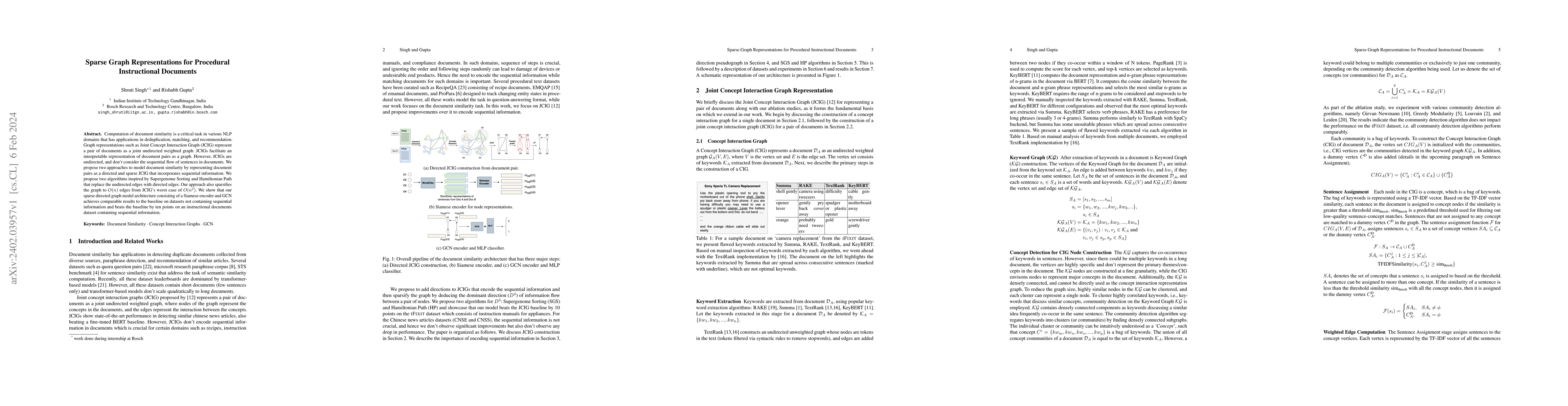 Thumbnail for Sparse Graph Representations for Procedural Instructional Documents