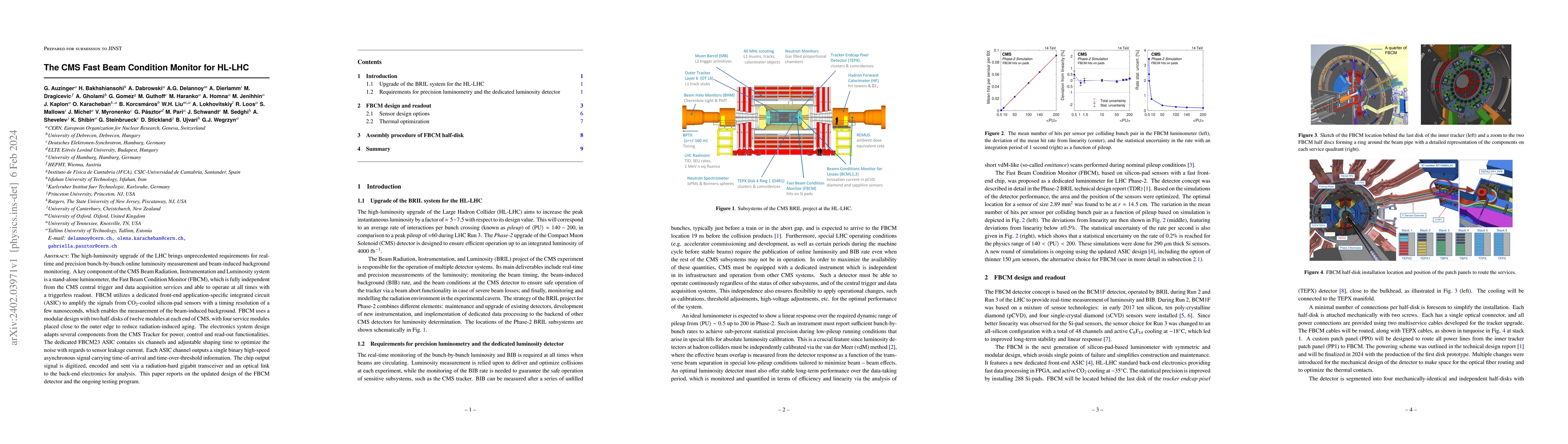 Thumbnail for The CMS Fast Beam Condition Monitor for HL-LHC