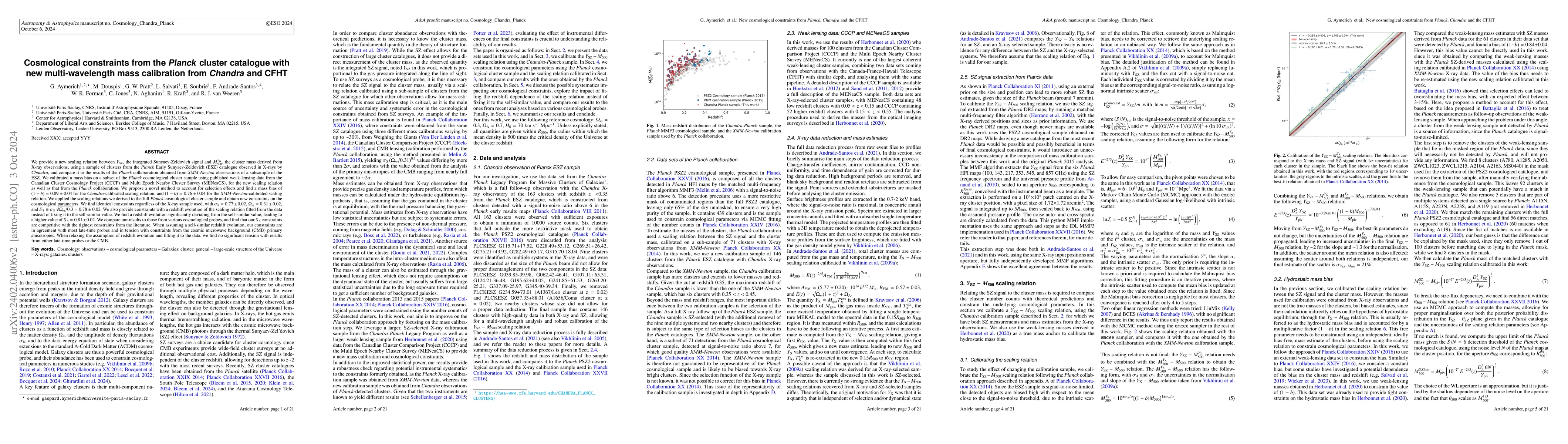 Thumbnail for Cosmological constraints from the Chandra-Planck galaxy cluster sample