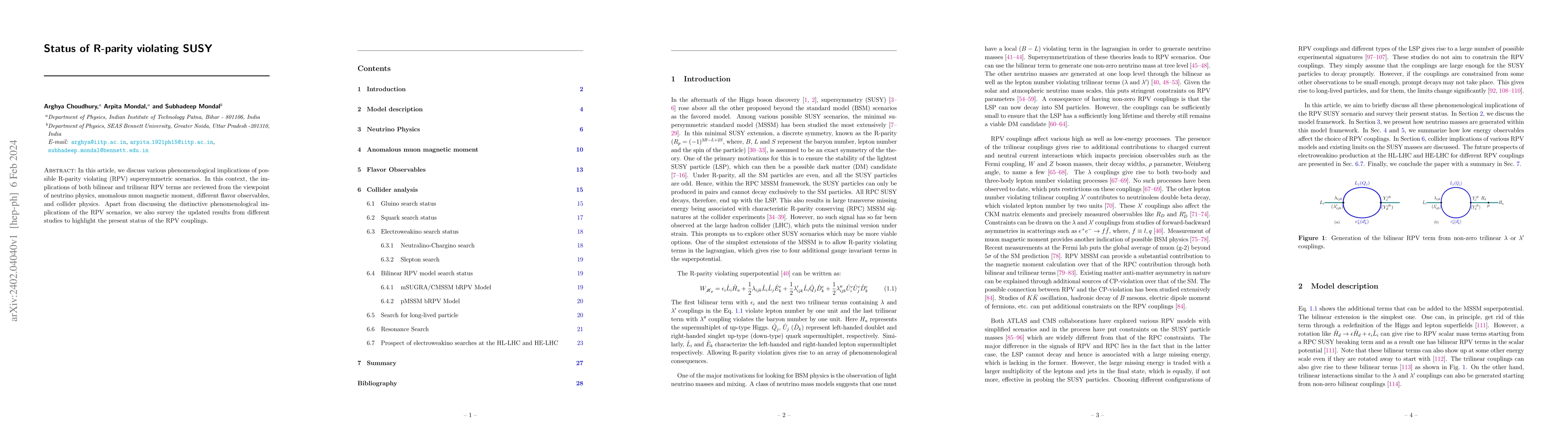 Thumbnail for Status of R-parity violating SUSY