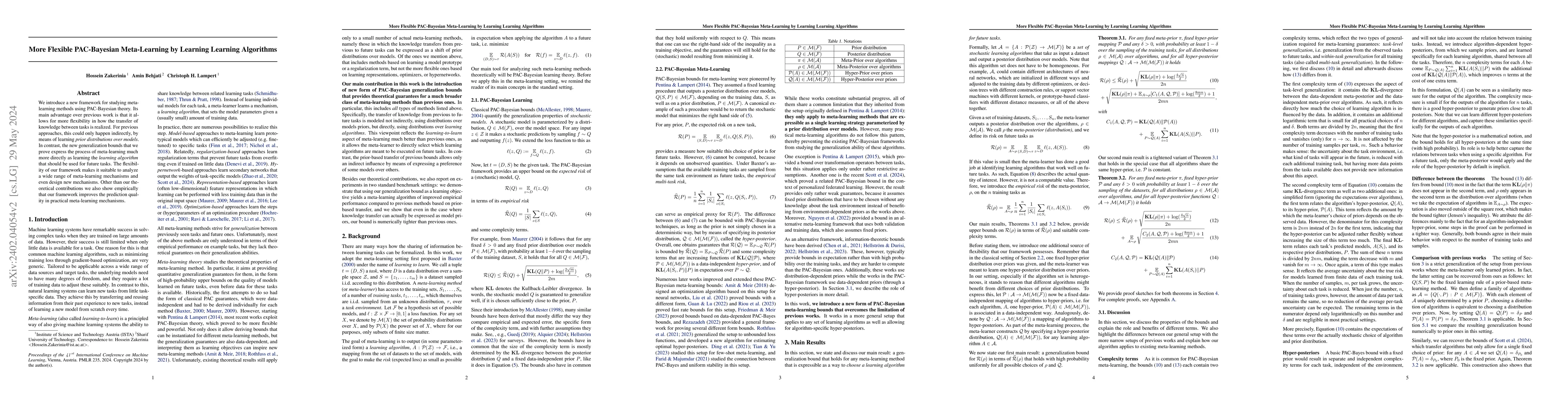 Thumbnail for More Flexible PAC-Bayesian Meta-Learning by Learning Learning Algorithms