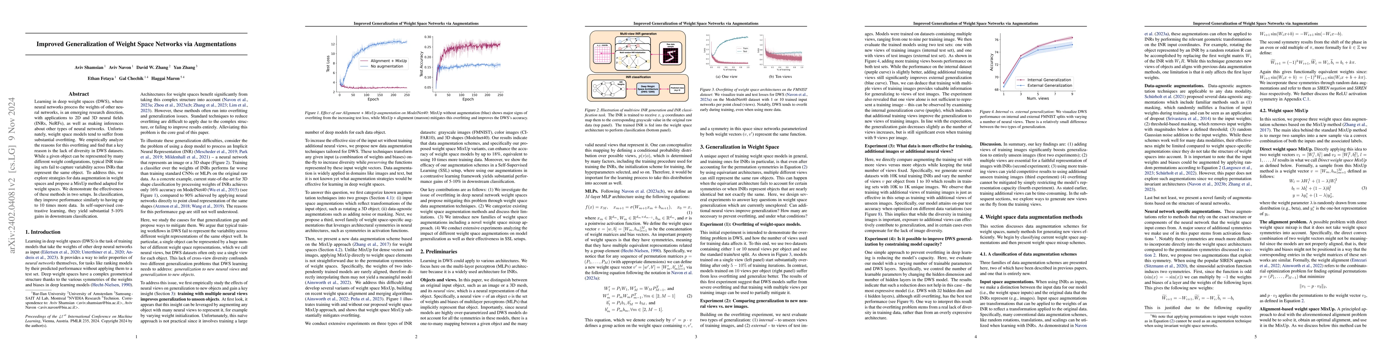 Thumbnail for Improved Generalization of Weight Space Networks via Augmentations