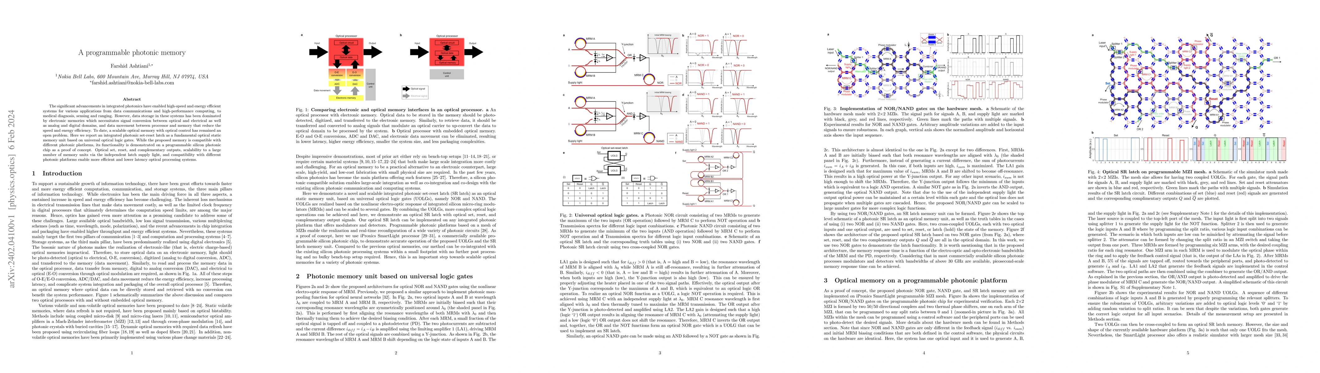 Thumbnail for A programmable photonic memory