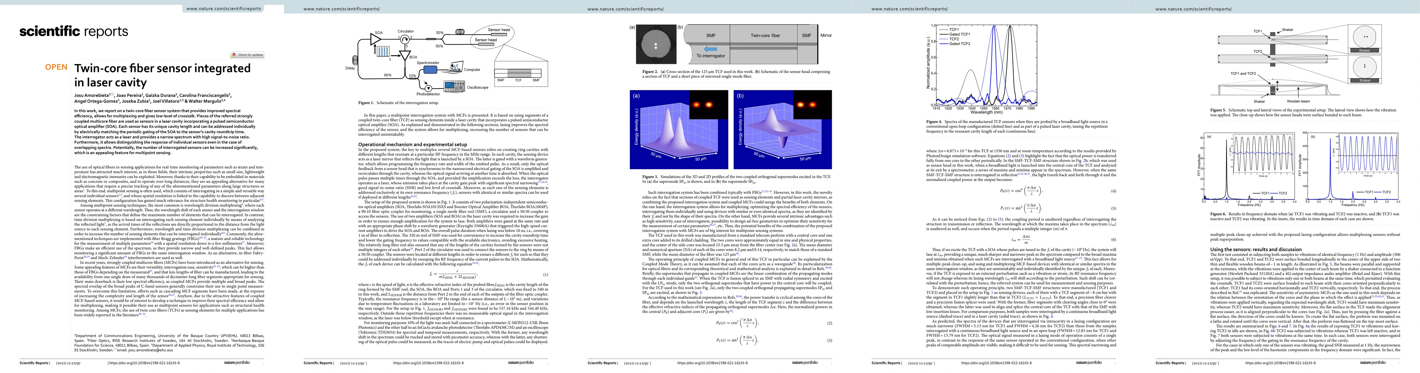 Thumbnail for Twin-core fiber sensor integrated in laser cavity