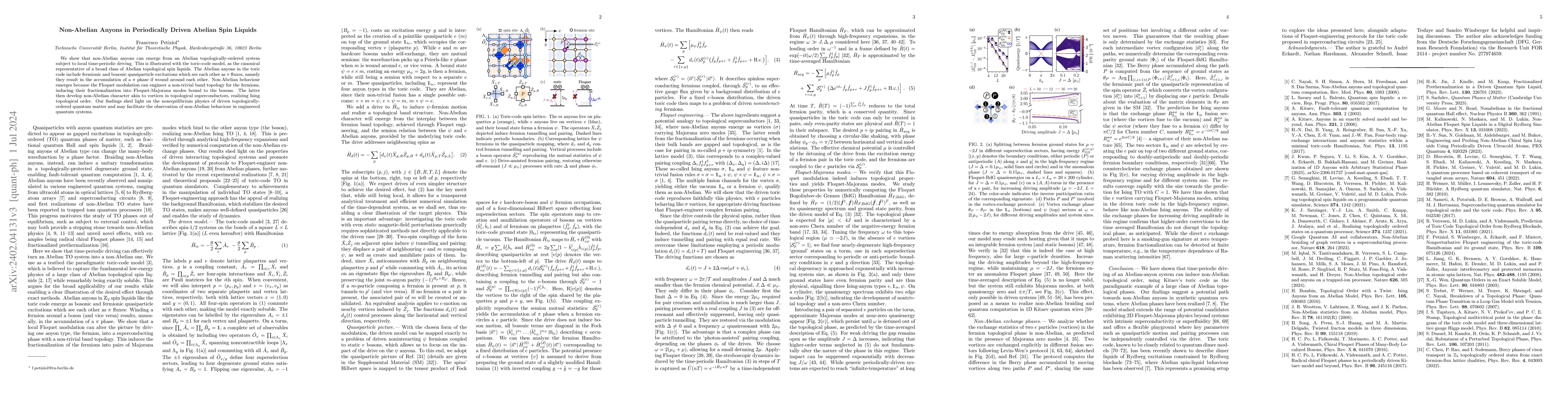 Thumbnail for Non-Abelian Anyons in Periodically Driven Abelian Spin Liquids