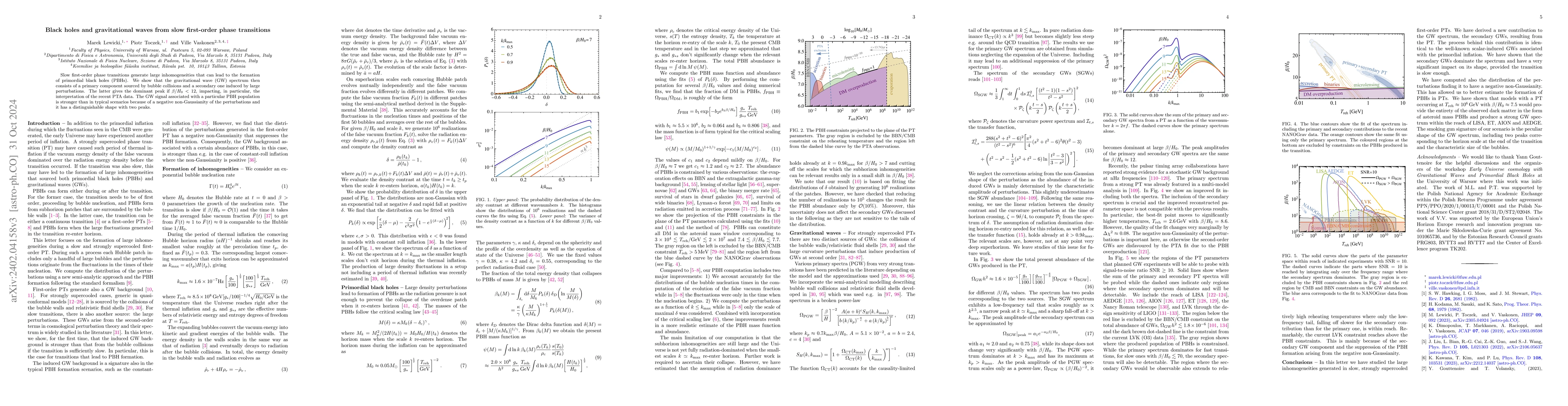 Thumbnail for Black holes and gravitational waves from slow phase transitions