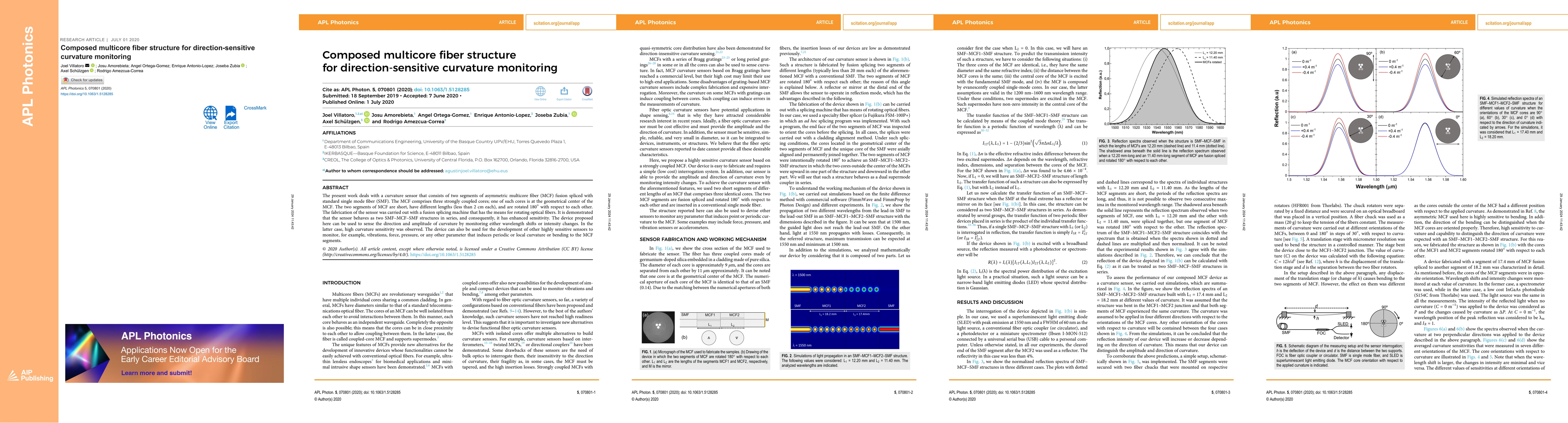 Thumbnail for Composed multicore fiber structure for direction-sensitive curvature
  monitoring