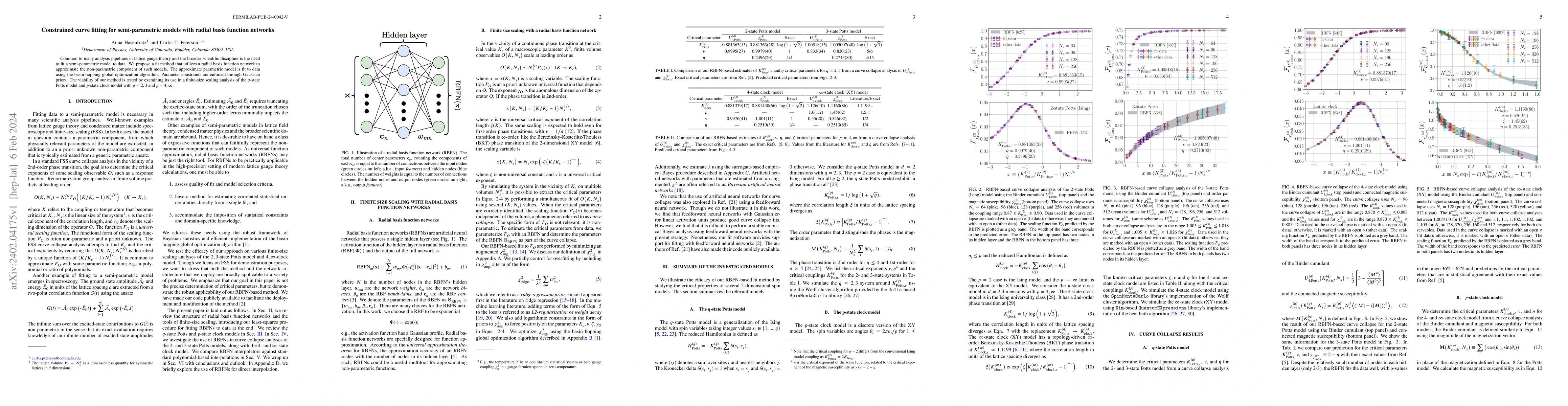 Thumbnail for Constrained curve fitting for semi-parametric models with radial basis
  function networks