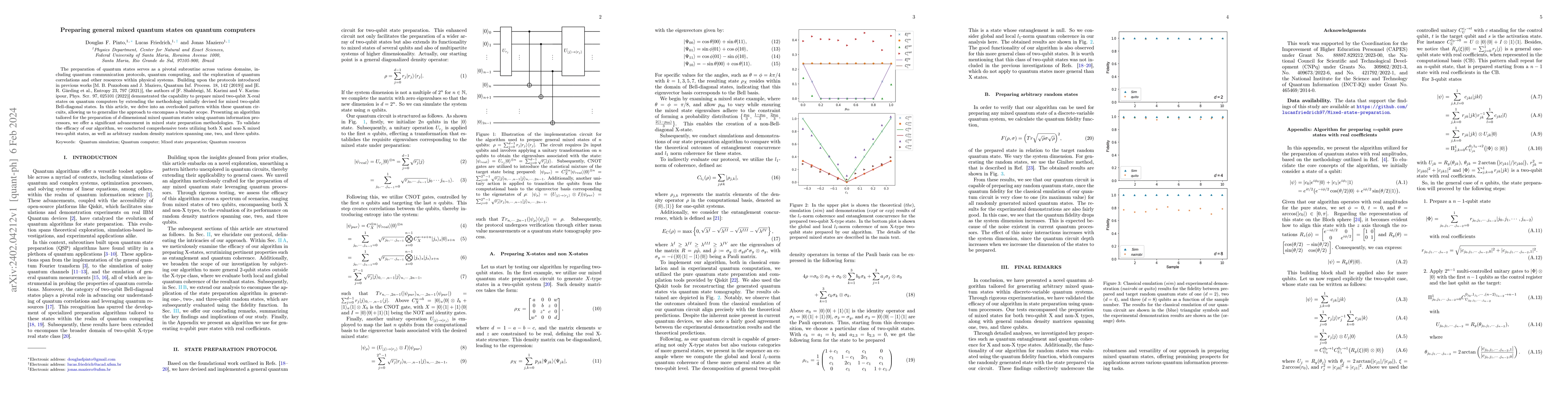 Thumbnail for Preparing general mixed quantum states on quantum computers
