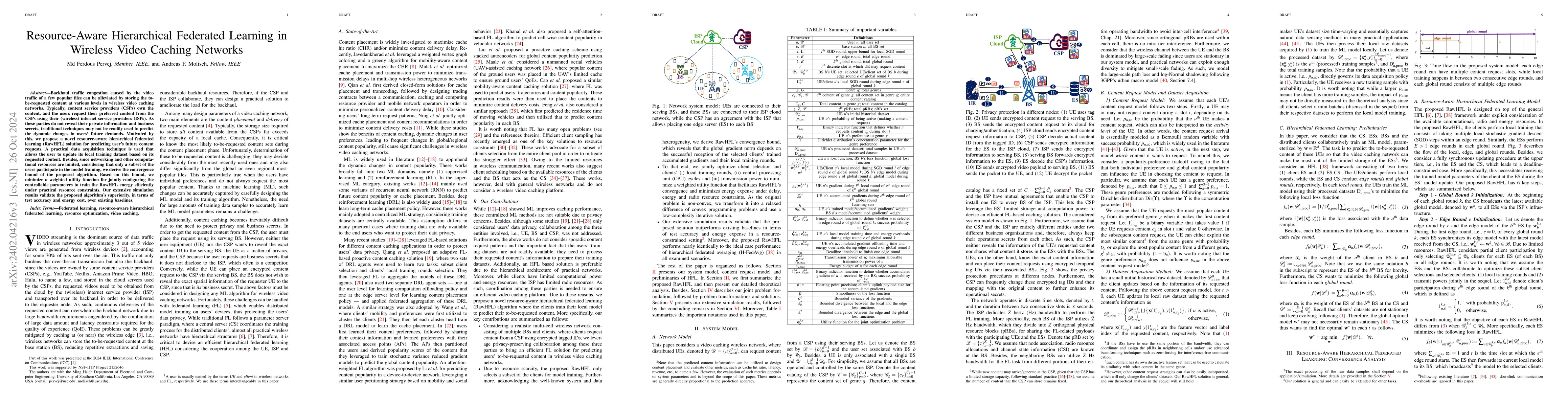 Thumbnail for Resource-Aware Hierarchical Federated Learning in Wireless Video Caching
  Networks