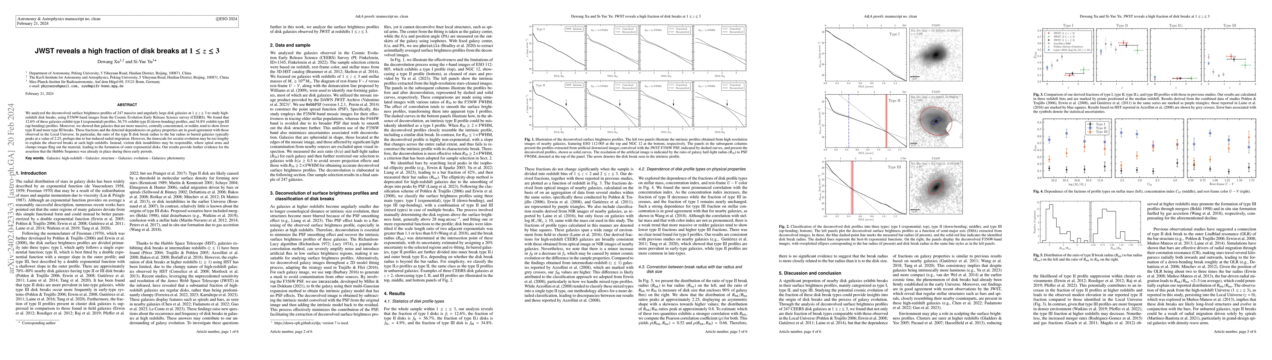 Thumbnail for JWST reveals a high fraction of disk breaks at $1\leq z\leq 3$