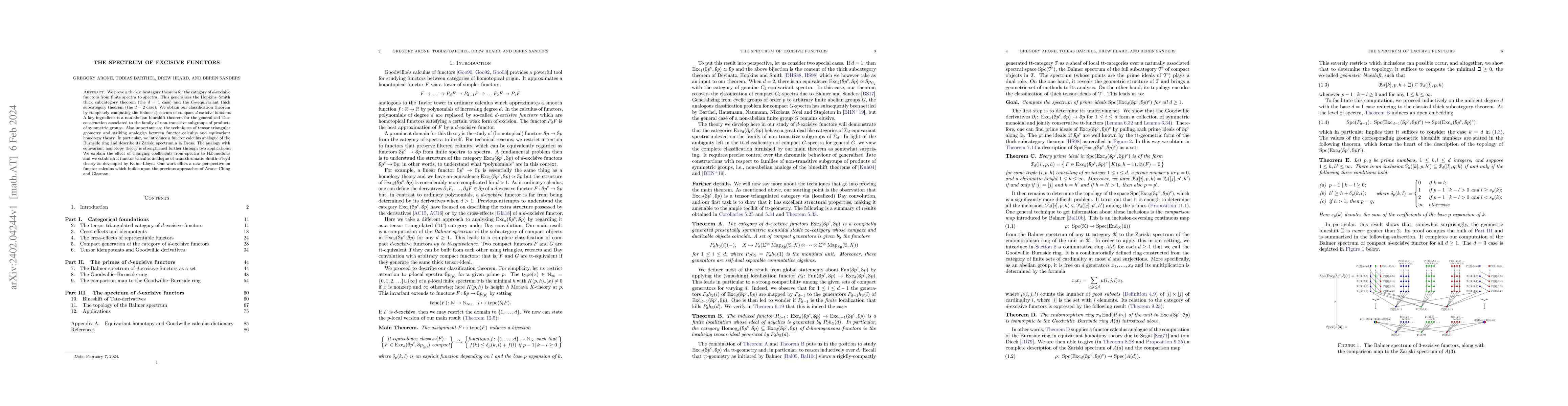Thumbnail for The spectrum of excisive functors