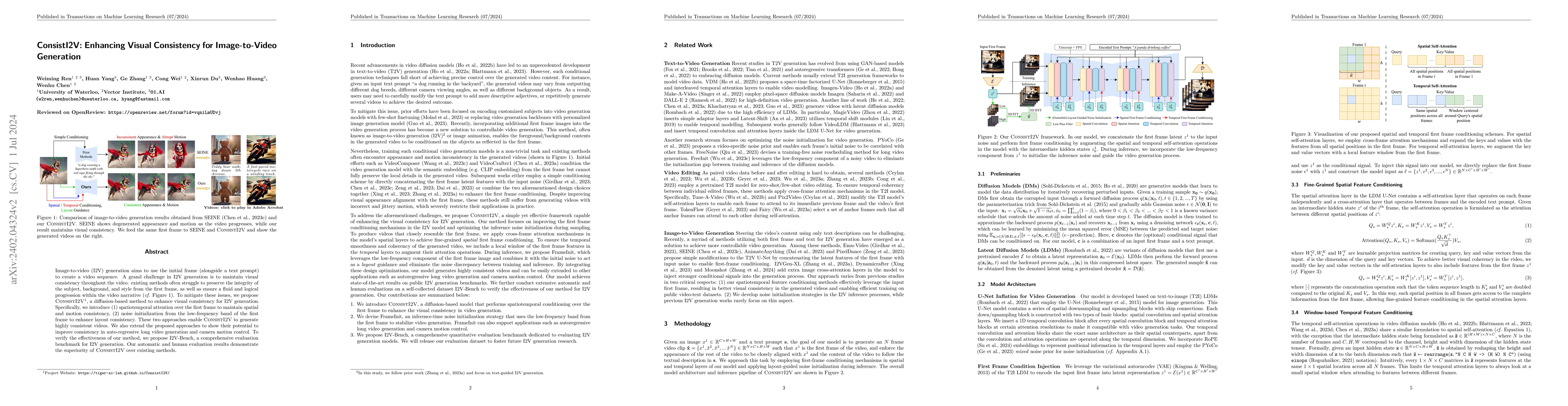 Thumbnail for ConsistI2V: Enhancing Visual Consistency for Image-to-Video Generation