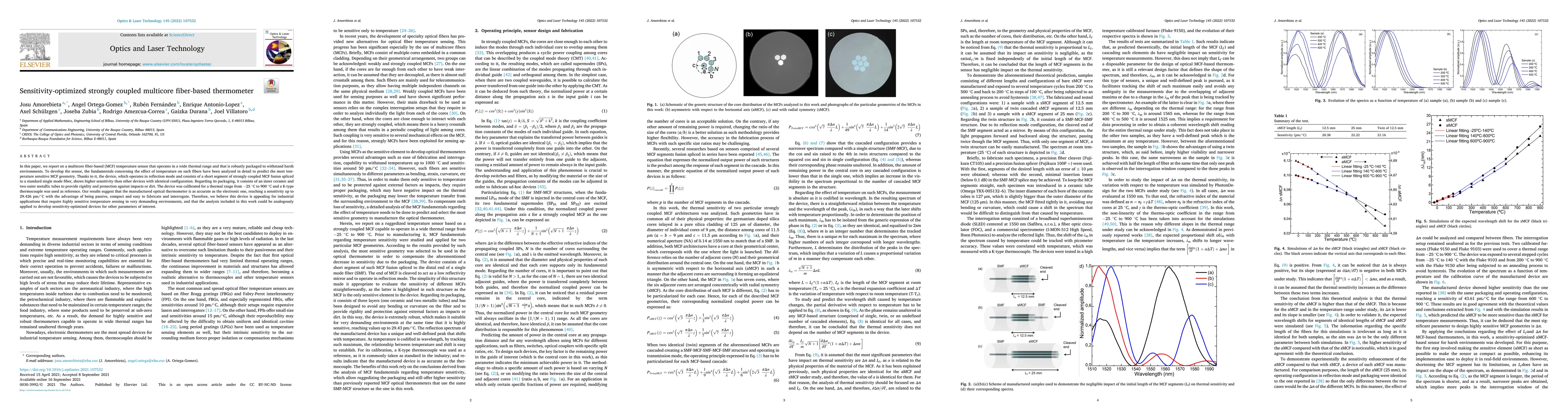 Thumbnail for Sensitivity-optimized strongly coupled multicore fiber-based thermometer