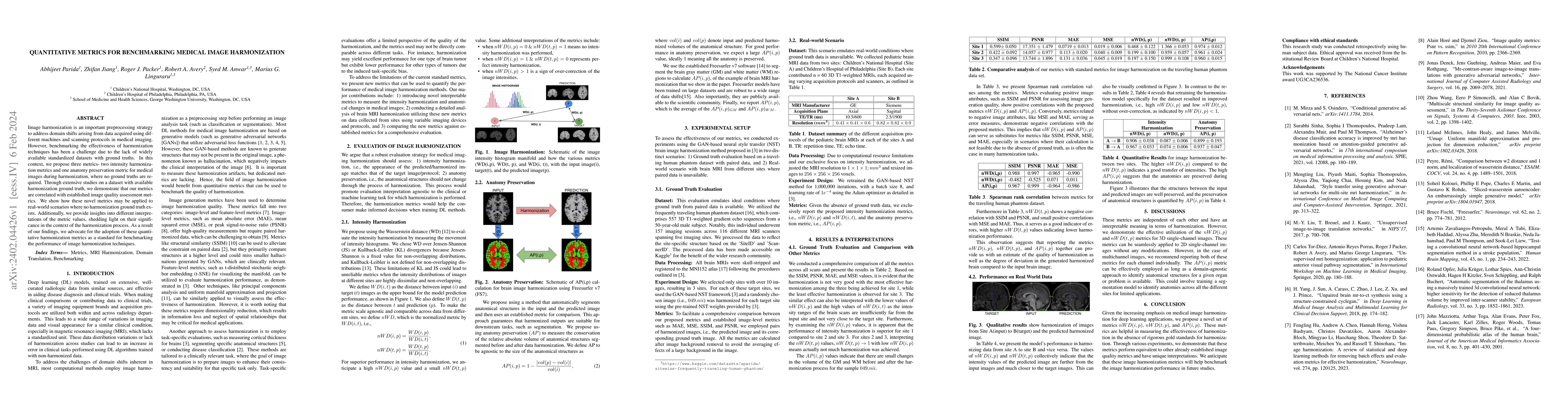 Thumbnail for Quantitative Metrics for Benchmarking Medical Image Harmonization